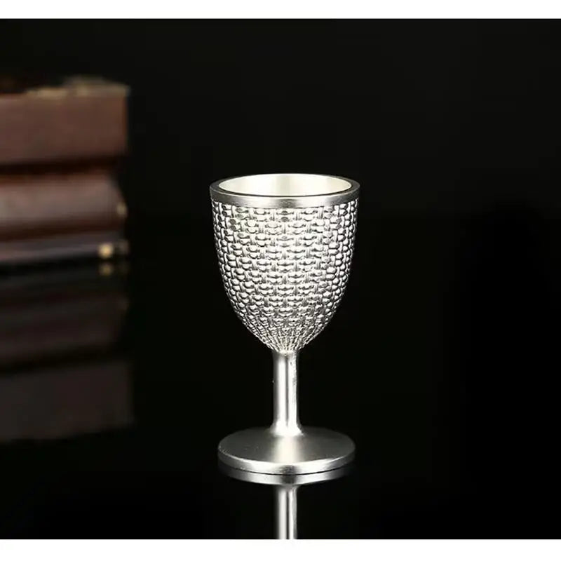 Baifu pure silver 99.9% nano electroplated silver wine set, creative wine glass and kettle set, creative home retro style wine